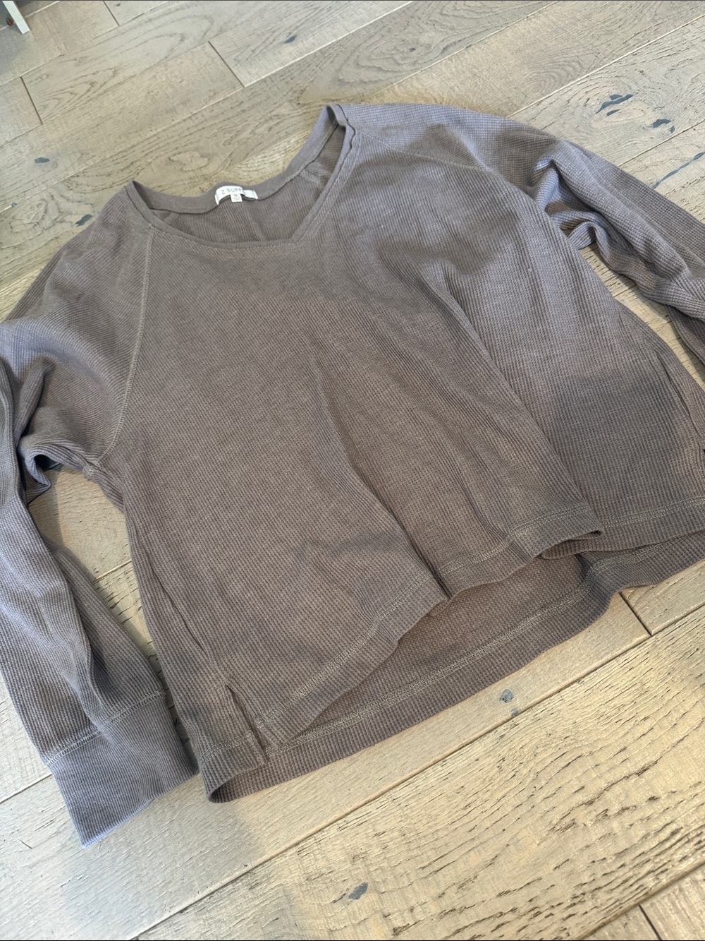 Z Supply Waffle Knit V-Neck top